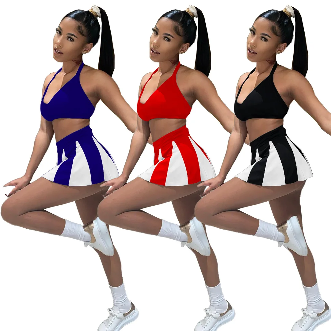 GX9182 Wholesale 2 Piece Set Summer Sleeveless Active Tracksuit Women Clothes Sexy Club Wear Women 2 Piece Skirt Set, Picture
GX9182 Wholesale 2 Piece Set Summer Sleeveless Active Tracksuit Women Clothes Sexy Club Wear Women 2 Piece Skirt Set, Picture