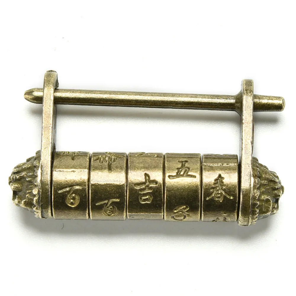 Vintage Zinc Alloy Antique Chinese Old Style Lock Jewelry Chest Box Code Password Lock Padlock for Wood Suitcase Drawer Cabinet
Vintage Zinc Alloy Antique Chinese Old Style Lock Jewelry Chest Box Code Password Lock Padlock for Wood Suitcase Drawer Cabinet