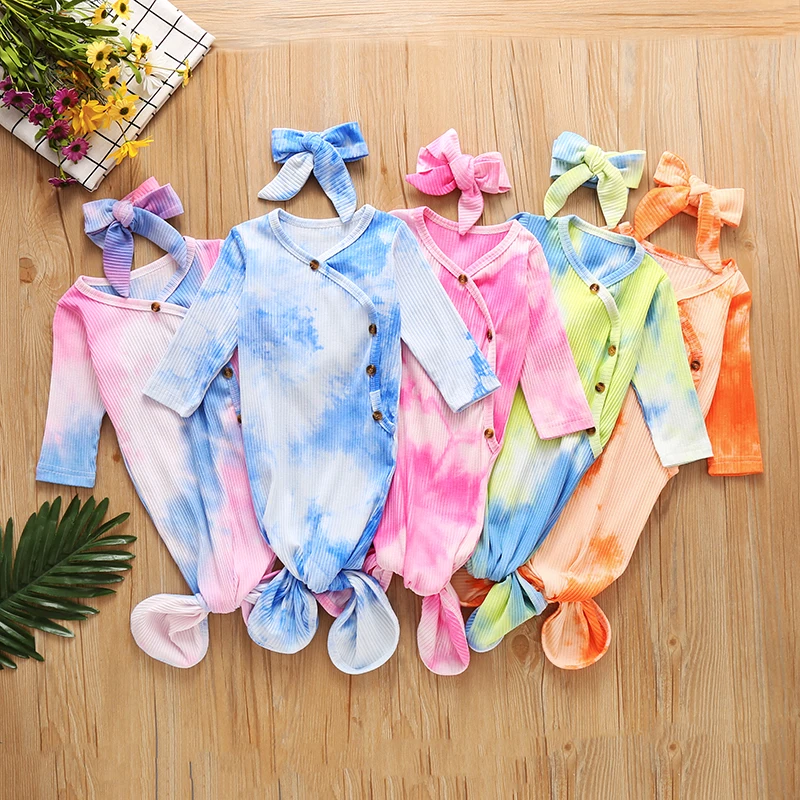 Baby Girls Boys Sleeping Sack Toddler Long Sleeve Tie Dyeing pit Knitted Sleeping Bag headbands 2PCS Newborn baby gown M195
Baby Girls Boys Sleeping Sack Toddler Long Sleeve Tie Dyeing pit Knitted Sleeping Bag headbands 2PCS Newborn baby gown M195