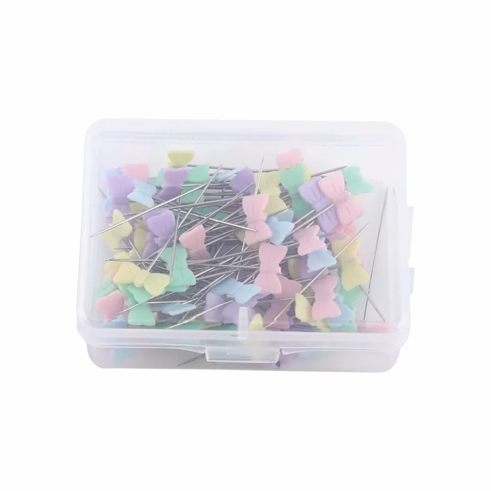 100Pcs/lot Sewing Accessories Patchwork Pins Sewing Pin With Box DIY Sewing Patchwork Pins Quilting tool