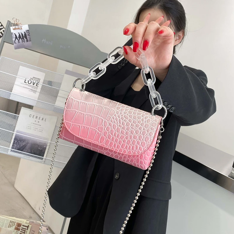2021 Spring Summer Ladies Waist Belt Bags Girls Gradient Colors Handbags Fanny Packs Women Fashion Sling Bags With Extra Chain, As show
2021 Spring Summer Ladies Waist Belt Bags Girls Gradient Colors Handbags Fanny Packs Women Fashion Sling Bags With Extra Chain, As show
