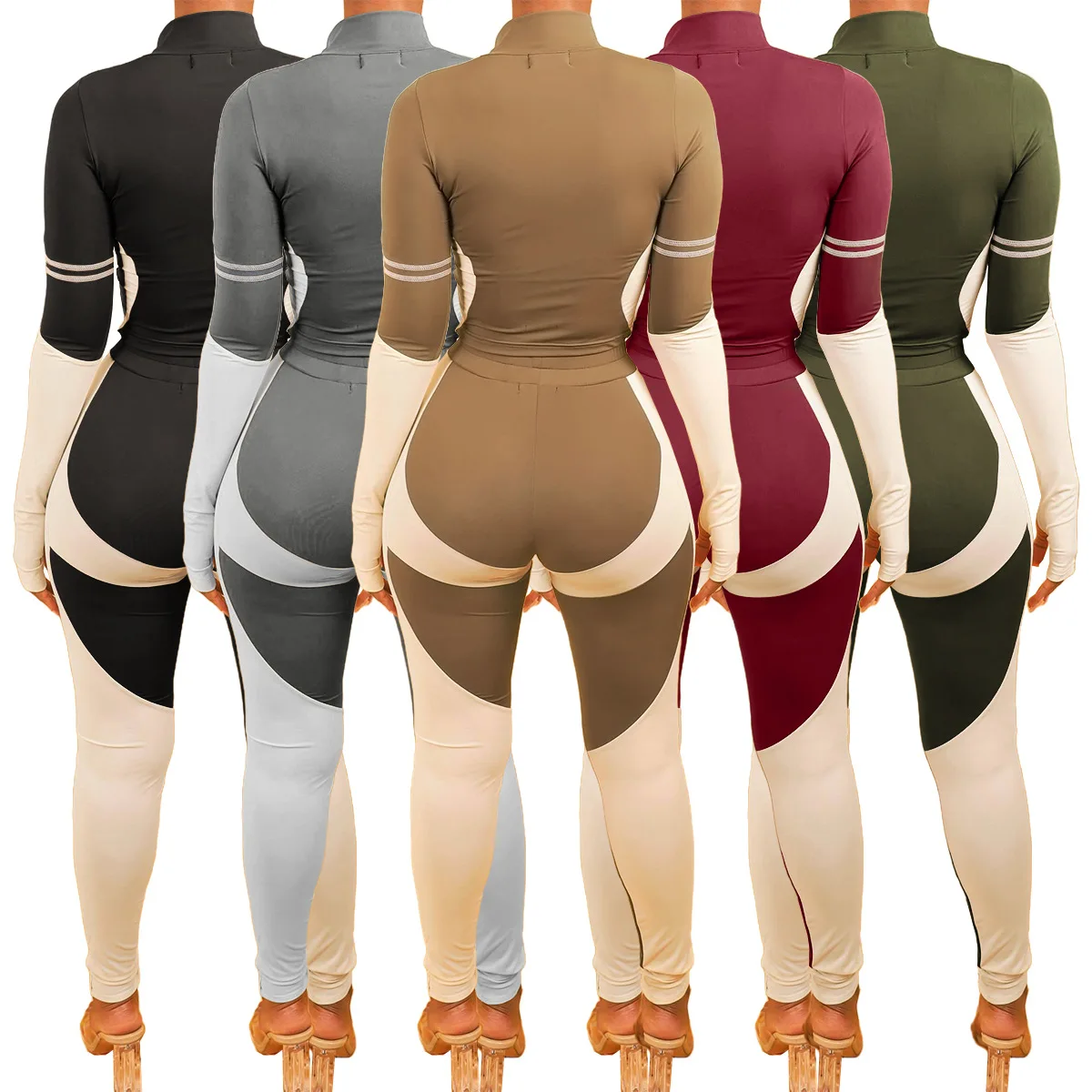 2020 Hot sale fashion print yoga set slim long sleeve crop top high waist leggings two piece set women, As show
2020 Hot sale fashion print yoga set slim long sleeve crop top high waist leggings two piece set women, As show