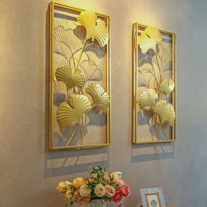 Golden simple ginkgo leaf decoration metal pendant European style home living room porch decoration iron crafts wall hanging
Golden simple ginkgo leaf decoration metal pendant European style home living room porch decoration iron crafts wall hanging