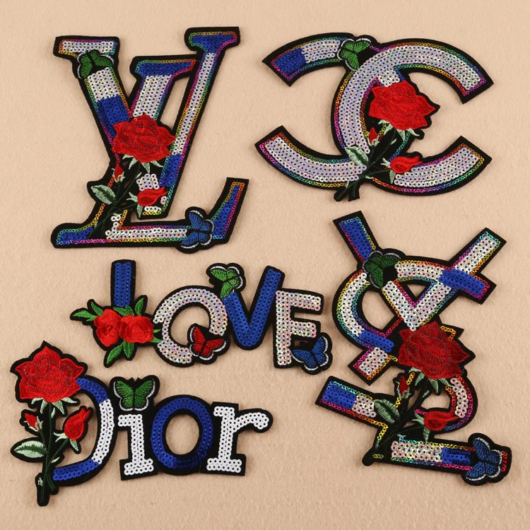 Fashion embroidery letter Sequin cloth paste clothing accessories cloth decoration manual DIY cloth paste embroidery patch
Fashion embroidery letter Sequin cloth paste clothing accessories cloth decoration manual DIY cloth paste embroidery patch