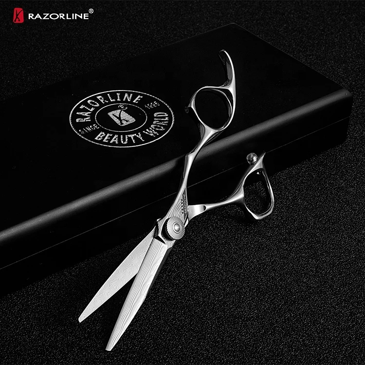 

Best Quality DK02 Professional Sweden Steel Hair Damascus Scissors, Sliver
