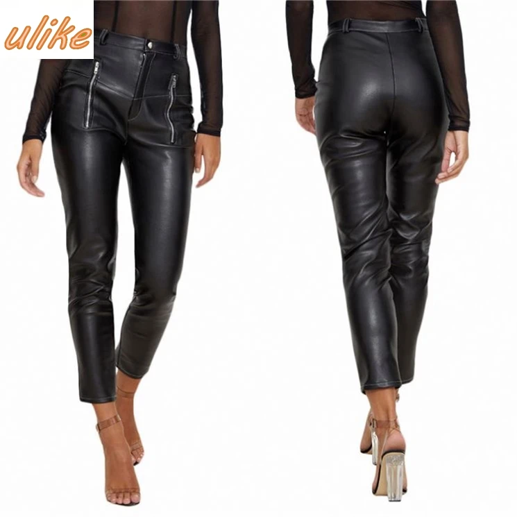 Autumn Winter Zipper With Zip Fly Ladies Trousers Women Leather Pants Female Bottoms
Autumn Winter Zipper With Zip Fly Ladies Trousers Women Leather Pants Female Bottoms