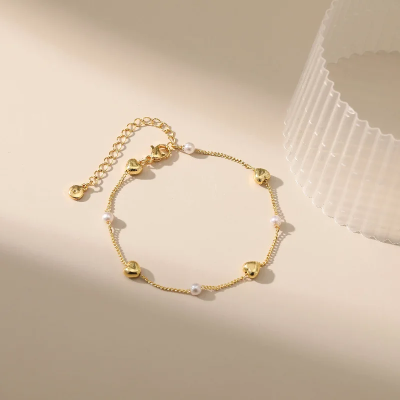 New 18K gold plated minimalist pearl jewelry Pearl bracelet charms Elegant women's high-end jewelry
New 18K gold plated minimalist pearl jewelry Pearl bracelet charms Elegant women's high-end jewelry