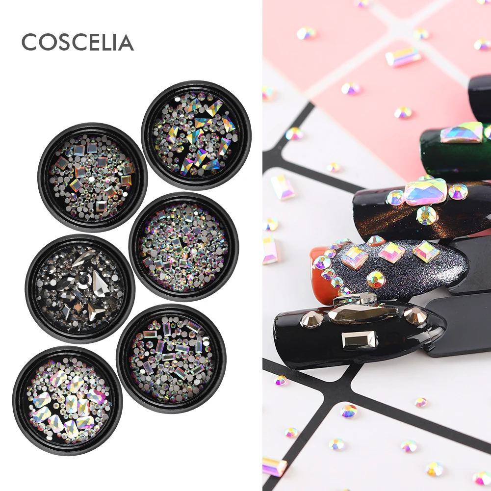COSCELIA Shiny Mixed Sparkle Nail Art Rhinestones Diamonds Crystals Beads Decoration jewelry, 5 colors
COSCELIA Shiny Mixed Sparkle Nail Art Rhinestones Diamonds Crystals Beads Decoration jewelry, 5 colors