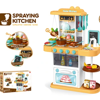 Бесплатный образец высокое качество 43 аксессуары распыления кухня Малыш игрушка развивающие Играть Дом Кухня