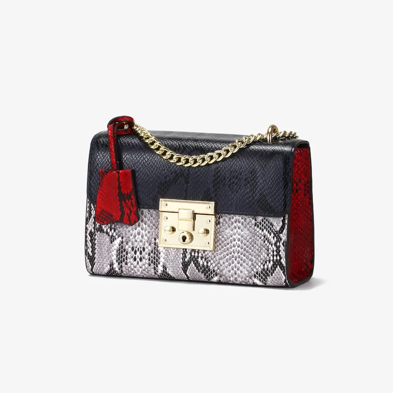 Wholesale ladies fashion small shoulder genuine leather snake pattern clutch bag women crossbody purse handbag in bulk, Customized
Wholesale ladies fashion small shoulder genuine leather snake pattern clutch bag women crossbody purse handbag in bulk, Customized
