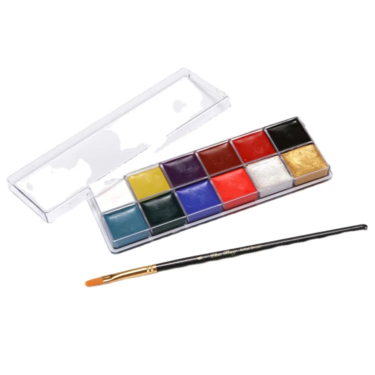 New Product Face Palette Uv Maquillaje Para Lady Painting Nitro Painted 12 Color Body Paint
New Product Face Palette Uv Maquillaje Para Lady Painting Nitro Painted 12 Color Body Paint