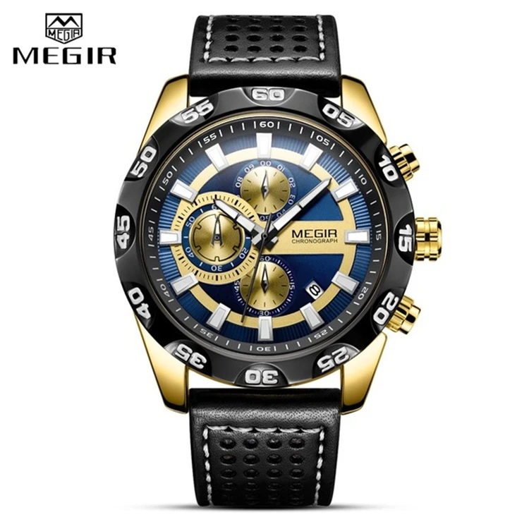 2021 NEW Mens Watches Top Brand Luxury MEGIR 2096 Chronograph Sport Quartz Watch Leather Wristwatches
2021 NEW Mens Watches Top Brand Luxury MEGIR 2096 Chronograph Sport Quartz Watch Leather Wristwatches