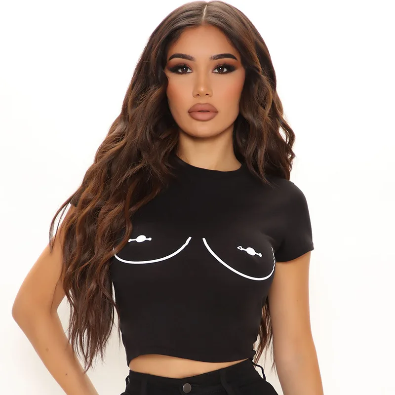 Women Summer Fashion Casual Graphic White Crop Top Good Quality Sexy Streetwear Tshirt Y2k Style Short Sleeved T-shirt
Women Summer Fashion Casual Graphic White Crop Top Good Quality Sexy Streetwear Tshirt Y2k Style Short Sleeved T-shirt