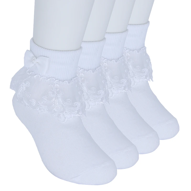 Hot Sell Cute Infant Baby Girls Turn Cuff Cotton Baptism kids frilly lace breathable socks Christening White Socks
Hot Sell Cute Infant Baby Girls Turn Cuff Cotton Baptism kids frilly lace breathable socks Christening White Socks