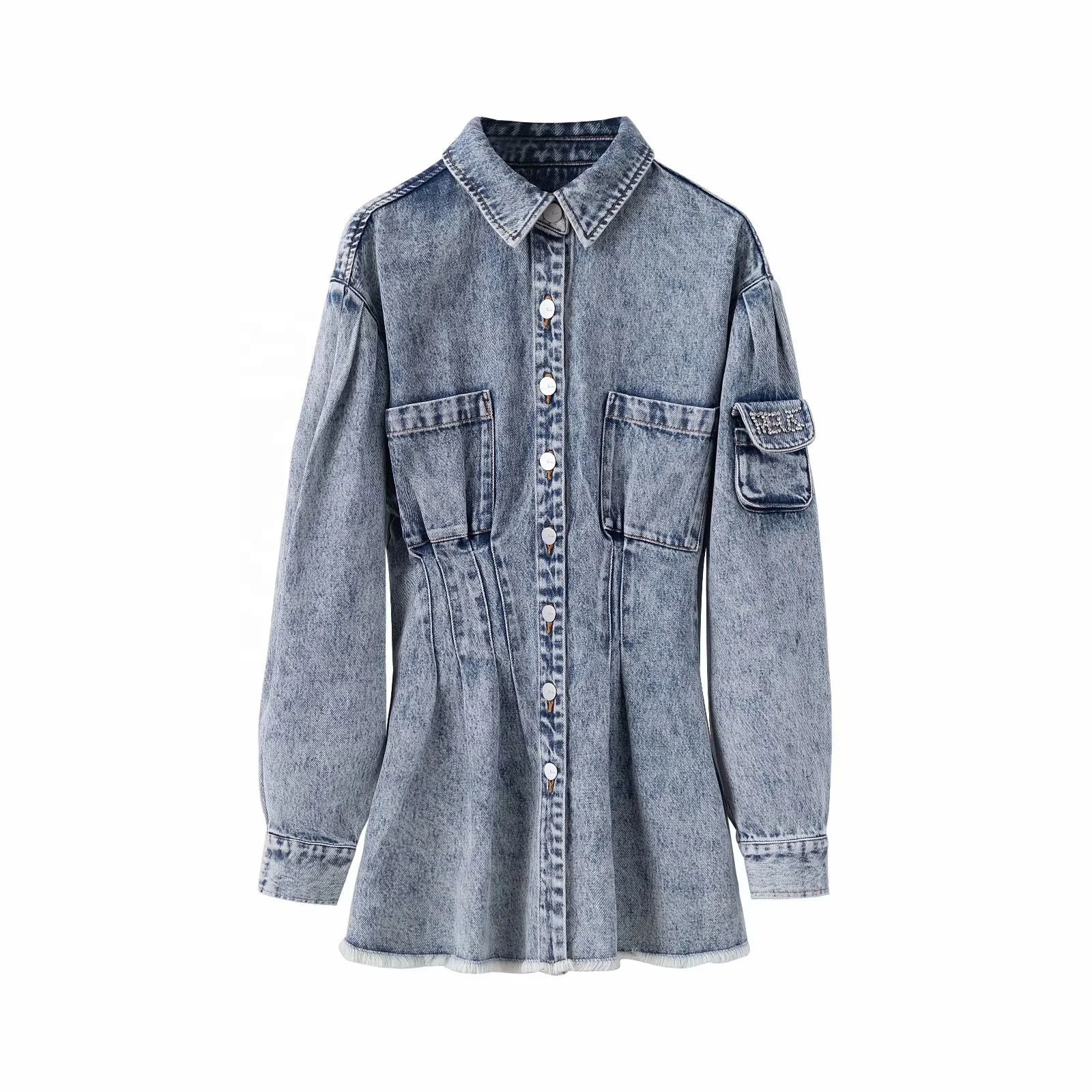 Made in China wholesale Anti-Wrinkle Spring nice washed tencel ladies denim blouse2021
Made in China wholesale Anti-Wrinkle Spring nice washed tencel ladies denim blouse2021