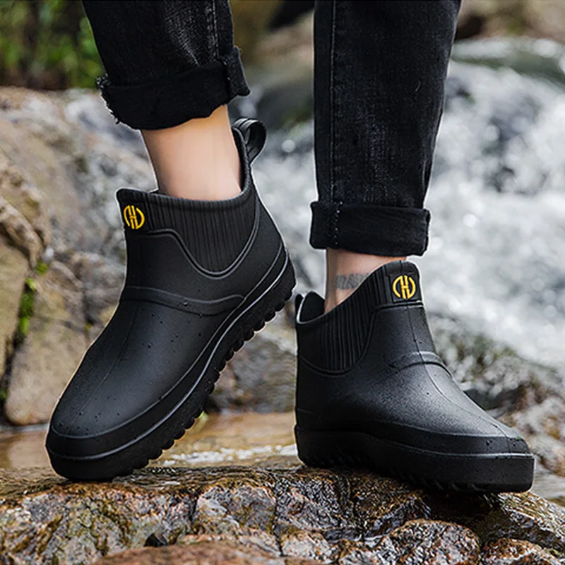 High quality rubber rain boots waterproof and non-slip ankle boots Men's Water Boots, Black, dark blue, sky blue, green
High quality rubber rain boots waterproof and non-slip ankle boots Men's Water Boots, Black, dark blue, sky blue, green