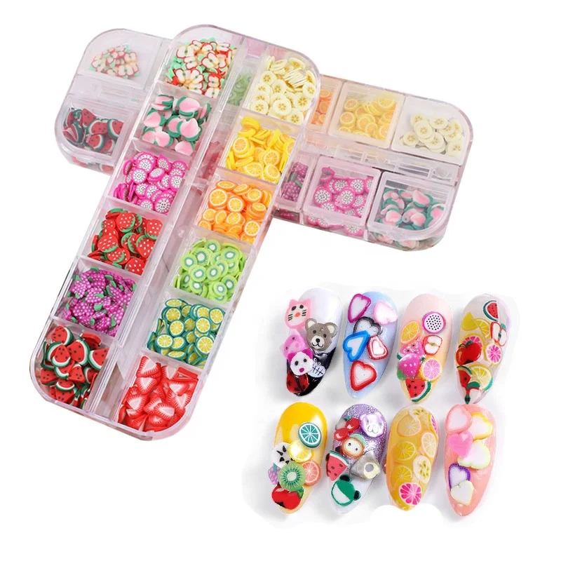 Soft Pottery Cartoon Fruit Slices 3D Nails Art Decoration DIY Ornament Manicure Design Accessory Supply
Soft Pottery Cartoon Fruit Slices 3D Nails Art Decoration DIY Ornament Manicure Design Accessory Supply