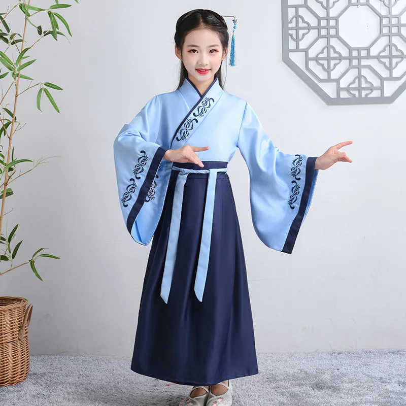 Boys and Girls Chinese Style Stage Clothing Chinese Classics/three Characters Performance Costume Children's Costume Hanfu, Red,blue
Boys and Girls Chinese Style Stage Clothing Chinese Classics/three Characters Performance Costume Children's Costume Hanfu, Red,blue
