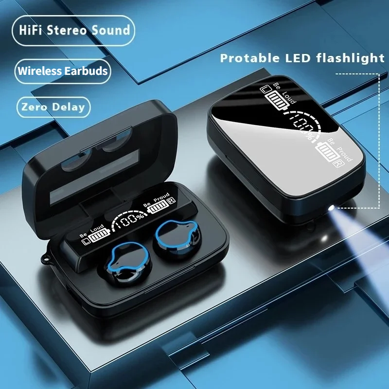 TWS Wireless Headphones Stereo compatible Earphones Sport Waterproof Headset 3500 MAh Charging Box M9 Earbuds with Mic
TWS Wireless Headphones Stereo compatible Earphones Sport Waterproof Headset 3500 MAh Charging Box M9 Earbuds with Mic