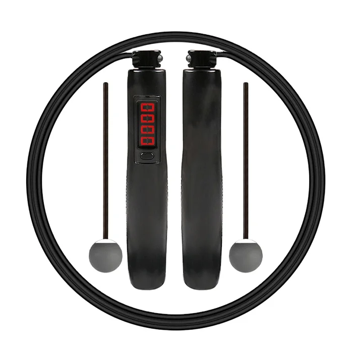Electronic counter cordless home gym equipment fitness adjustable heavy jump ropes, Red,black
Electronic counter cordless home gym equipment fitness adjustable heavy jump ropes, Red,black