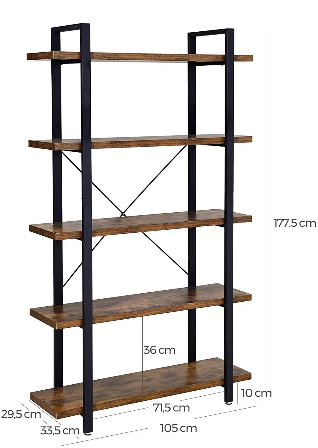 Top Sale Guaranteed Quality Book Shelf Wooden Wood Modern Bookcase Bookshelf