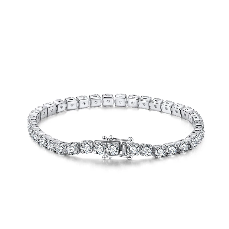 Round Cut Cubic Zircon Bracelet Sterling Silver 925 Tennis Charm Bracelet Women Men Diamond Jewelry 925 Sterling Silver Bracelet
Round Cut Cubic Zircon Bracelet Sterling Silver 925 Tennis Charm Bracelet Women Men Diamond Jewelry 925 Sterling Silver Bracelet
