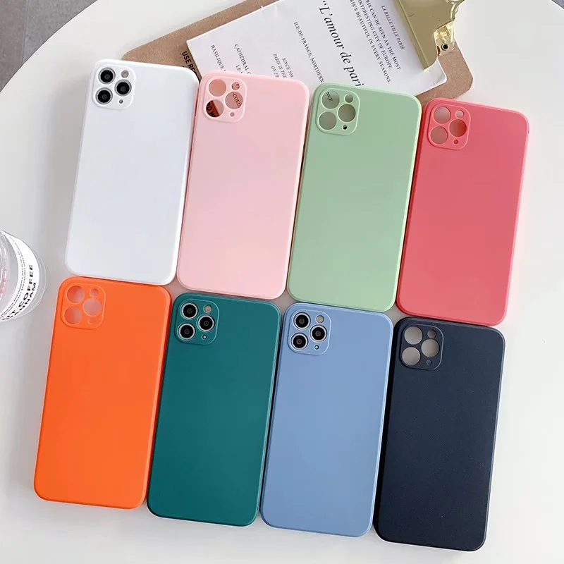 New Design For iPhone 12 11 Pro Max Matte Square Case Lens Protective Soft Skin feeling Silicone TPU Phone Case, Mix
New Design For iPhone 12 11 Pro Max Matte Square Case Lens Protective Soft Skin feeling Silicone TPU Phone Case, Mix