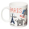 mug customized souvenir mug Paris design decal logo ceramic mug cup