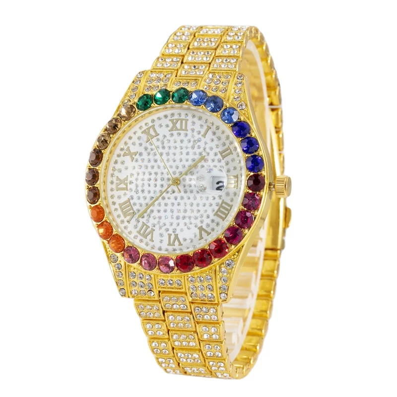 Fashion trend women's watch full diamond fashion women's watch full sky star inlaid diamond round large dial calendar quartz wat, Multiple color options
Fashion trend women's watch full diamond fashion women's watch full sky star inlaid diamond round large dial calendar quartz wat, Multiple color options