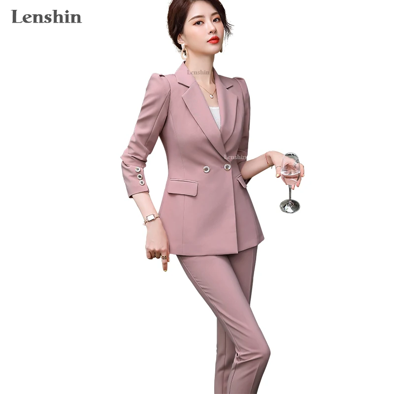 Dropship High-quality Puff Sleeve 2 Piece Suit Set for Women Business Office Lady Work Wear Formal Business Pink Pant Suits, Green, pink, blue
Dropship High-quality Puff Sleeve 2 Piece Suit Set for Women Business Office Lady Work Wear Formal Business Pink Pant Suits, Green, pink, blue