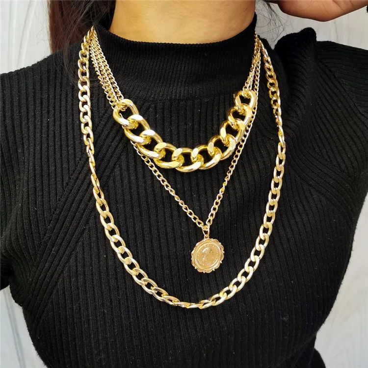 Simple Multilayer Sweater Chain Female Eco-Friendly Alloy Queen Image Embossed Pendant Necklace, Picture shows
Simple Multilayer Sweater Chain Female Eco-Friendly Alloy Queen Image Embossed Pendant Necklace, Picture shows