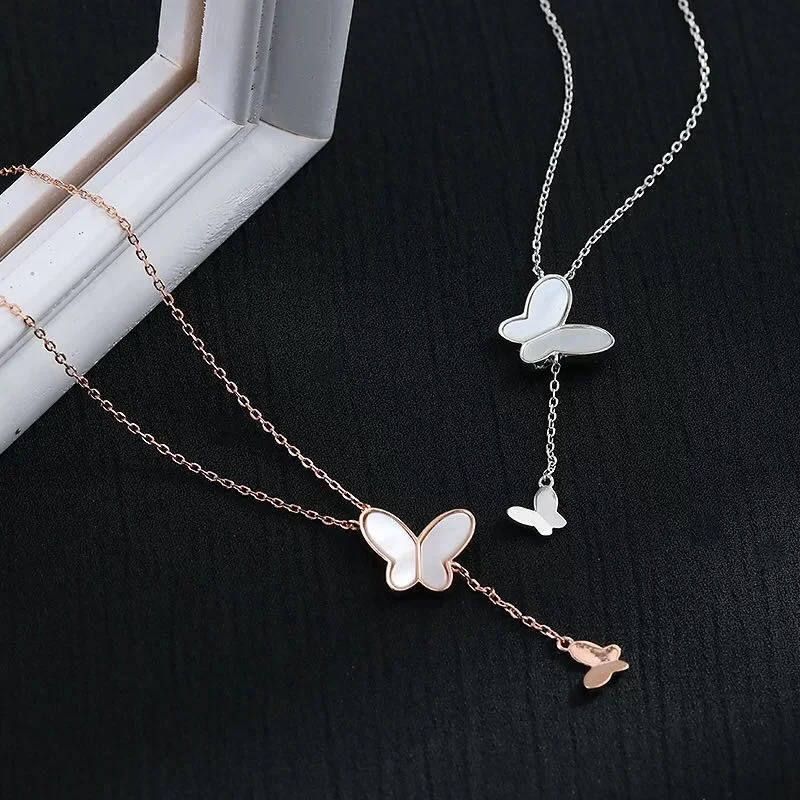 dainty 925 sterling silver gold plated jewelry white pearl shell rhinestone butterfly pendant necklace for women, Rose gold & white gold
dainty 925 sterling silver gold plated jewelry white pearl shell rhinestone butterfly pendant necklace for women, Rose gold & white gold