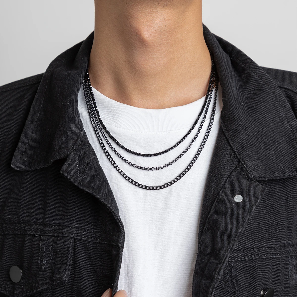 SHIXIN New Fashion Jewelry Necklace Street Style Punk Personality Exaggerated Multi-layer Chain All-around Spray Necklace Gift
SHIXIN New Fashion Jewelry Necklace Street Style Punk Personality Exaggerated Multi-layer Chain All-around Spray Necklace Gift