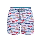 New style fish pattern printed swimwear men swim trunks beach leisure shorts training