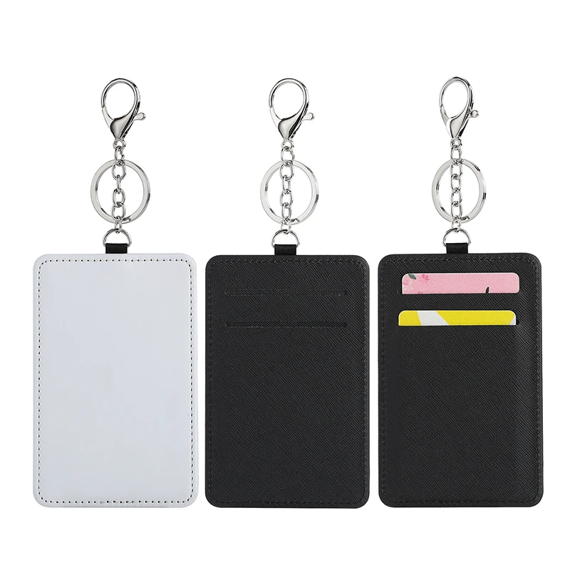 DIY Custom PU Leather Single Side Sublimation Blanks Card Holders With Key Chain Ring Sublimation Cardholder keychain
DIY Custom PU Leather Single Side Sublimation Blanks Card Holders With Key Chain Ring Sublimation Cardholder keychain