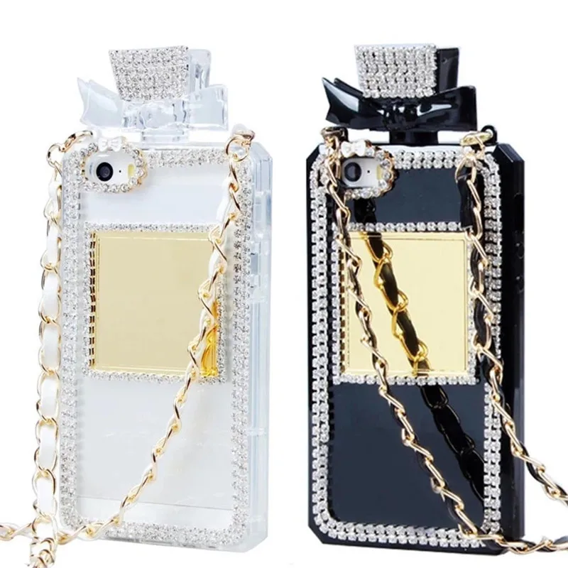 Fashion Bling Glitter Diamond Phone Case For iPhone 12 13 Pro Max With Crossbody Lanyard Chain Perfume Bottle Back Cover
Fashion Bling Glitter Diamond Phone Case For iPhone 12 13 Pro Max With Crossbody Lanyard Chain Perfume Bottle Back Cover