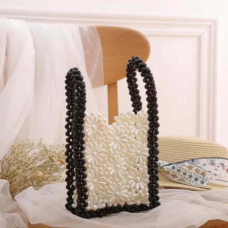 2021 Hot Sale In Summer Hand-woven White Rice Pearl Bag Korean Popular Handmade Pearl Flower Bag Hand beaded bag
2021 Hot Sale In Summer Hand-woven White Rice Pearl Bag Korean Popular Handmade Pearl Flower Bag Hand beaded bag