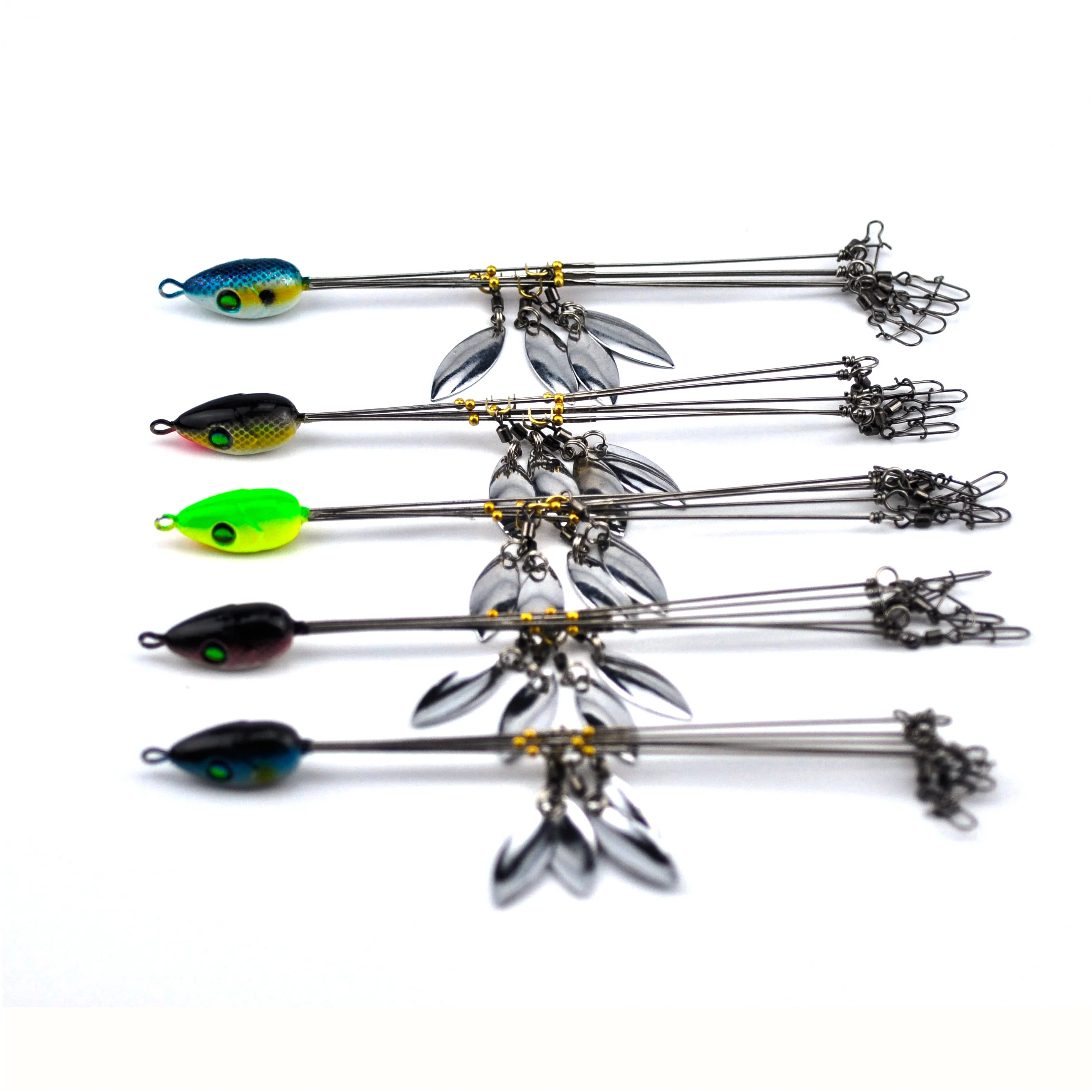 New design High-Quality Bass crappie fishing 5 ARMS 4 BLADES UMBRELLA ALABAMA RIG for wholesale
New design High-Quality Bass crappie fishing 5 ARMS 4 BLADES UMBRELLA ALABAMA RIG for wholesale