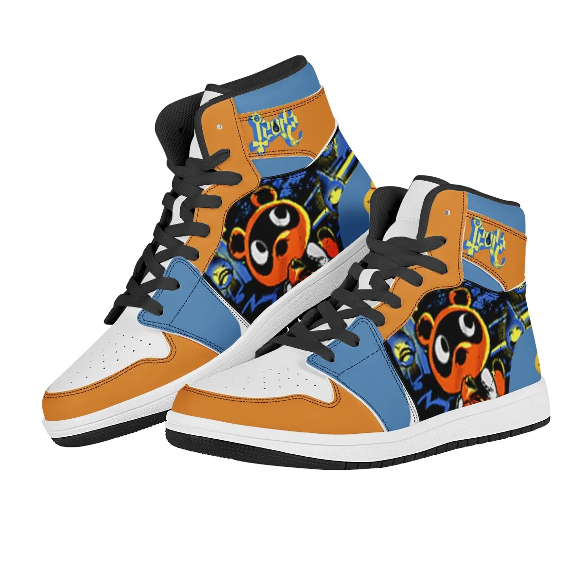 Wholesale Personalized Design Cartoon Pattern Print Custom Name Print Logo Design Fashion Sneakers Unisex Leather High Sneaker
Wholesale Personalized Design Cartoon Pattern Print Custom Name Print Logo Design Fashion Sneakers Unisex Leather High Sneaker