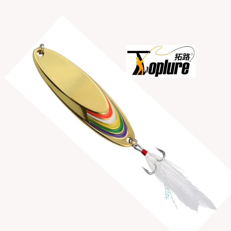 

5g 7.5g 10g 15g 20g 30g 40g 60g fishing spoon lures salt water spoon bait lure casting for saltwater, 4colors