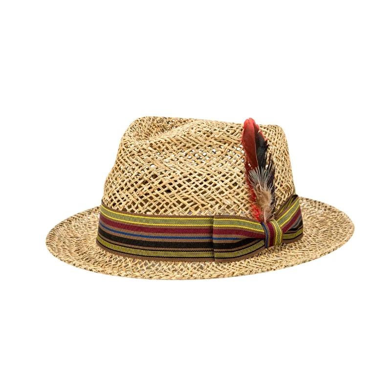 Linglong Stylish Luxury Hollow Out Wholesale Knit Sea Grass Straw Hats With Ribbon Feather Jazz Beach Hats
Linglong Stylish Luxury Hollow Out Wholesale Knit Sea Grass Straw Hats With Ribbon Feather Jazz Beach Hats