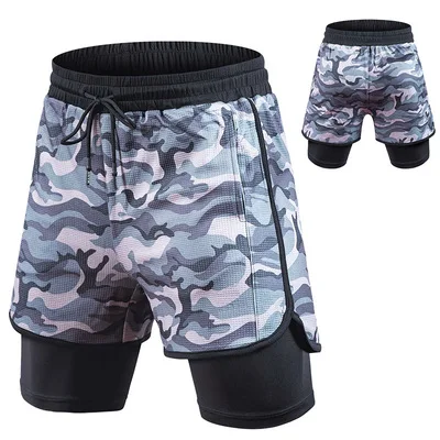 Camouflage two layer basketball shorts running marathon double skinny athletic training shorts
Camouflage two layer basketball shorts running marathon double skinny athletic training shorts