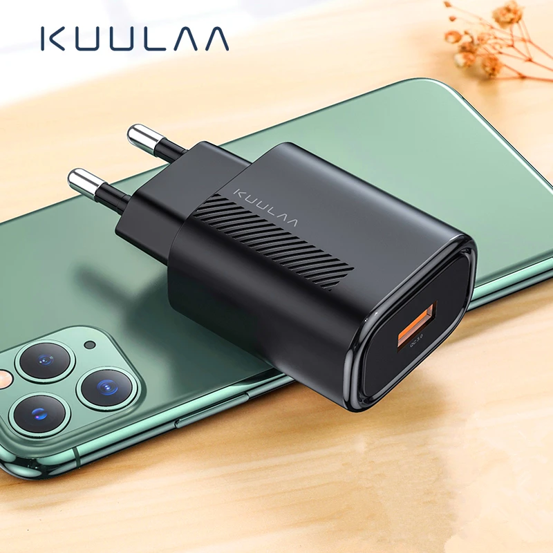 KUULAA Cheap Universal EU UK US Plug Adapter QC3.0 Fast Charging 18w Usb Wall Mobile Charger For IPhone, Black white
KUULAA Cheap Universal EU UK US Plug Adapter QC3.0 Fast Charging 18w Usb Wall Mobile Charger For IPhone, Black white