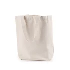 Promotional printed design plain blank white cotton canvas tote shopping bag