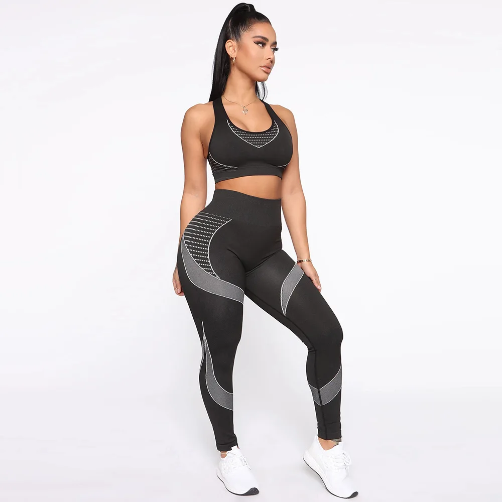 Gym Fitness Clothing Seamless Yoga Set Crop Activewear Sets For Women, The same pictures or customized
Gym Fitness Clothing Seamless Yoga Set Crop Activewear Sets For Women, The same pictures or customized