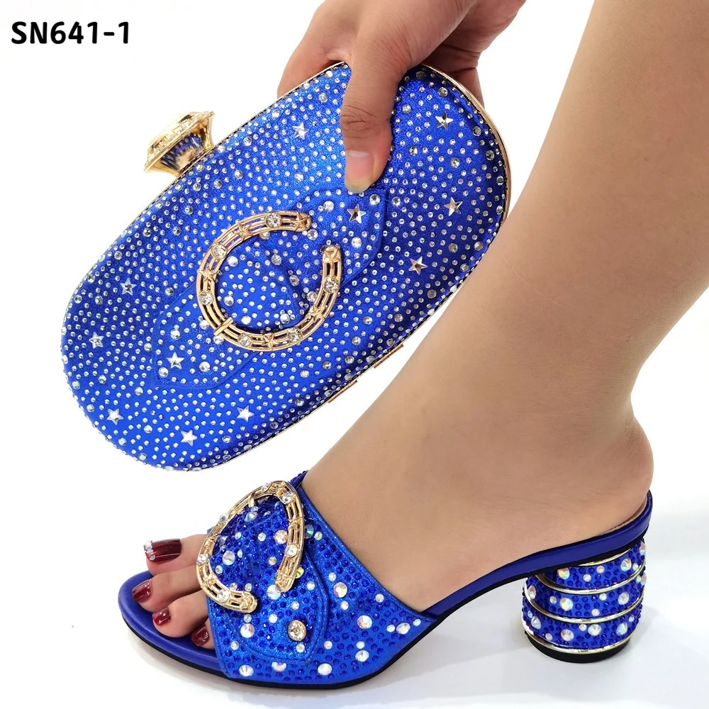PU Material Bags And Shoes Set 2020 latest lady shoes matching bags with stones italian shoes and bag set for african party
PU Material Bags And Shoes Set 2020 latest lady shoes matching bags with stones italian shoes and bag set for african party