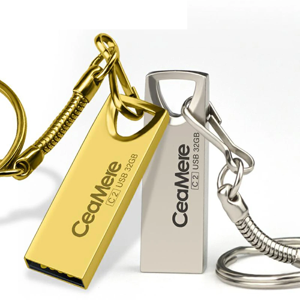 

Factory sell CeaMere C2 USB Flash Drive =8GB 16GB 32GB PenDrive 64GB 128GB Pen Drive USB 2.0 Flash Driver 2GB 4GB Memory Disk, Gold sliver grey