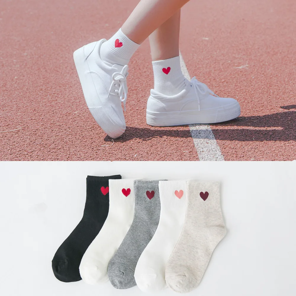 New Japanese Girl Love Heart Pattern Student Tube Socks Fashion Combed Cotton Ankle Socks Women, Picture shown
New Japanese Girl Love Heart Pattern Student Tube Socks Fashion Combed Cotton Ankle Socks Women, Picture shown
