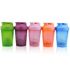 OKADI BPA Free Plastic Protein Powder Shakers Water Bottles 400ML Shaker Sports Plastic Water Bottles
