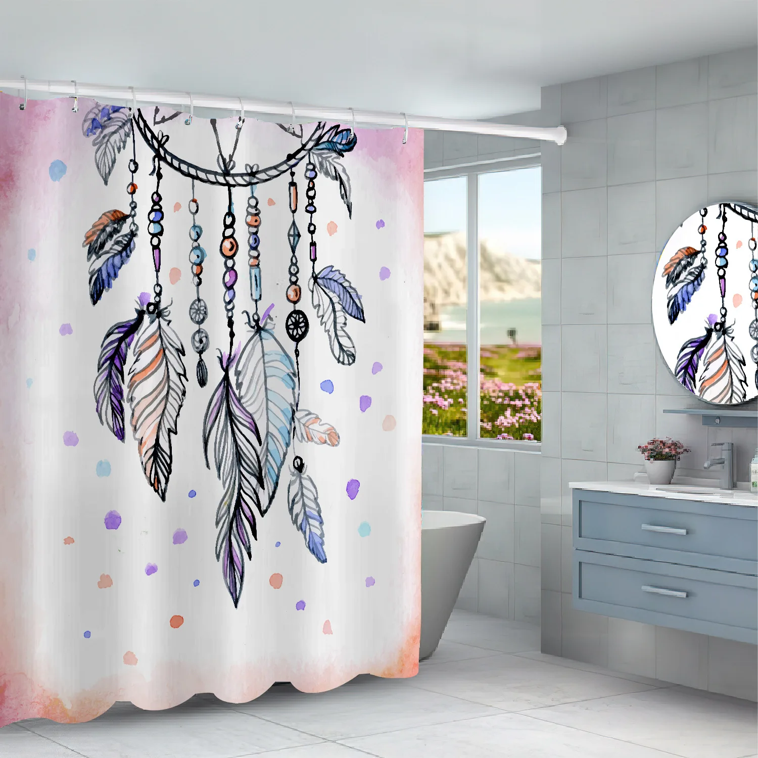 Wholesale with factory price 100% Polyester Washroom Bath Curtain Waterproof Printed Hotel Bathroom Shower Curtains, Colorful
Wholesale with factory price 100% Polyester Washroom Bath Curtain Waterproof Printed Hotel Bathroom Shower Curtains, Colorful